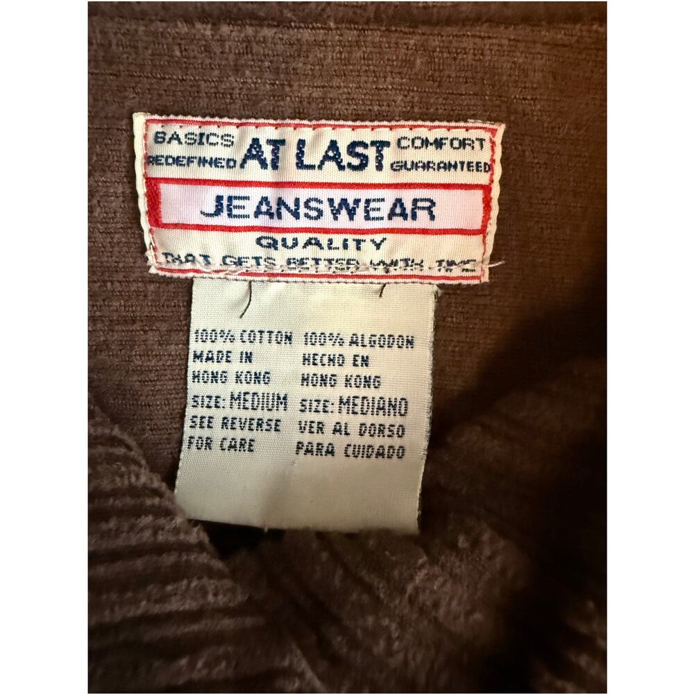 Vintage JCPenney Corduroy Shirt Jacket Brown Mens XL Made in USA - Picture 2 of 8